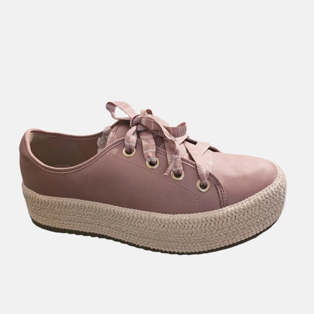 BEIRA Rio Comfort Espadrille Platform Sneakers. Color Brushed Pink. Size…
